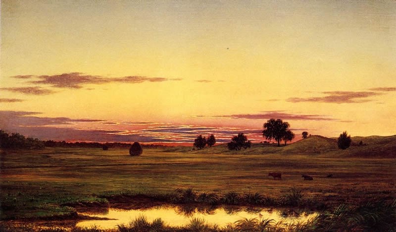 Martin Johnson Heade Sunset, Rhode Island
